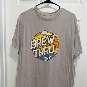 Gildan Tan Brew Thru Graphic Tee